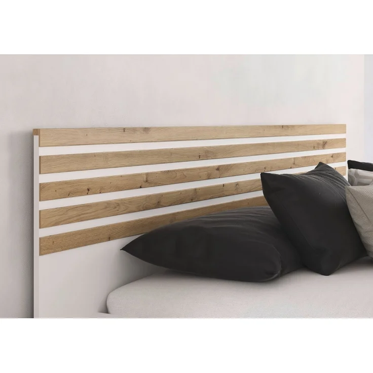 rauch Bettanlage Doppelbett Futonbett LAMELLA in schwebender Optik, (Bett 160x200 oder 180x200 cm), mit eleganter Lamellenabsetzung und 2 Hängenachttische MADE IN GERMANY – Bild 3