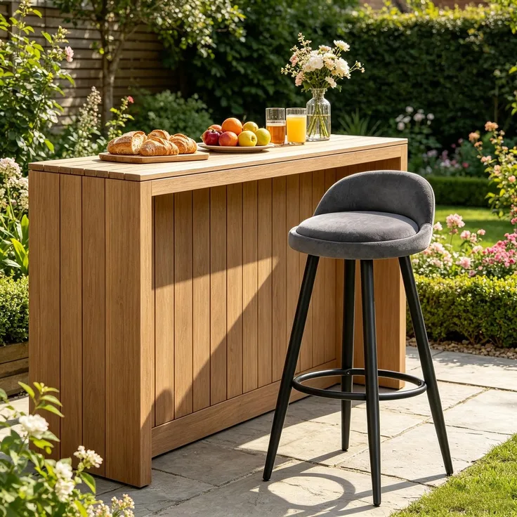 Moderne Bequemer Tisch Stuhl,Bar Hocker,Essstühl,Chatten Hocker(nur mit 1Pcs Hocker)--Dunkelgrau--36.5x36.5x78.5cm--YOUDENOVA