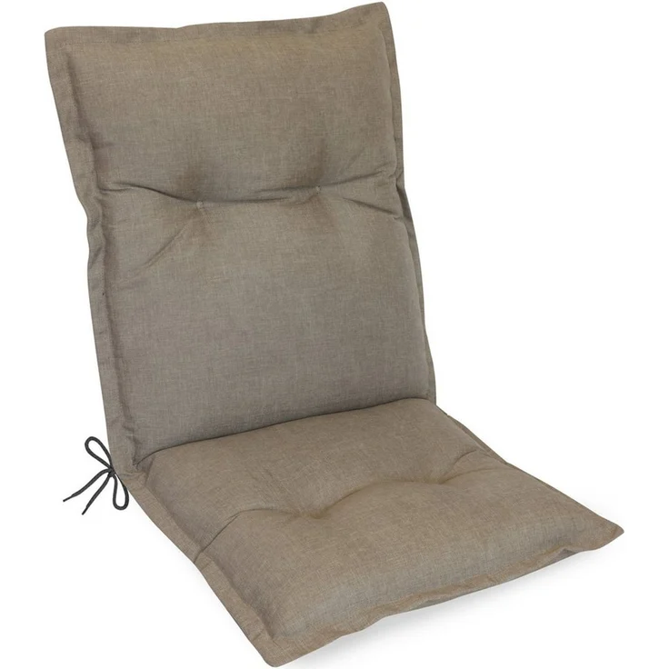 Herlag Polsterauflage Ava Niedriglehner Gartenstuhlauflage extra dick, 103 x 50 x 9 cm, (1 St), SunGuard Polsterauflage Niederlehner hoher UV- & Fleckschutz, Taupe – Bild 1