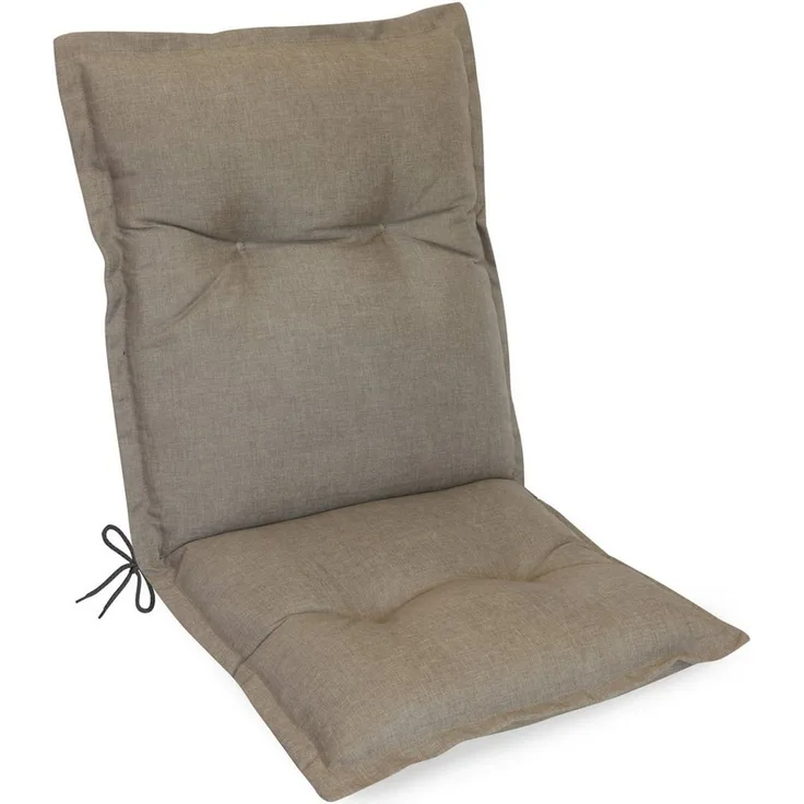 Herlag Polsterauflage Ava Niedriglehner Gartenstuhlauflage extra dick, 103 x 50 x 9 cm, (1 St), SunGuard Polsterauflage Niederlehner hoher UV- & Fleckschutz, Taupe