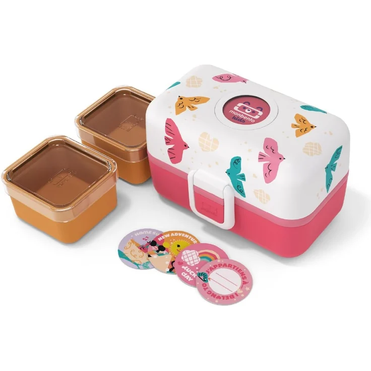 PEUGEOT Lunchbox BIRDS LBH 16x9x10.50 cm pink