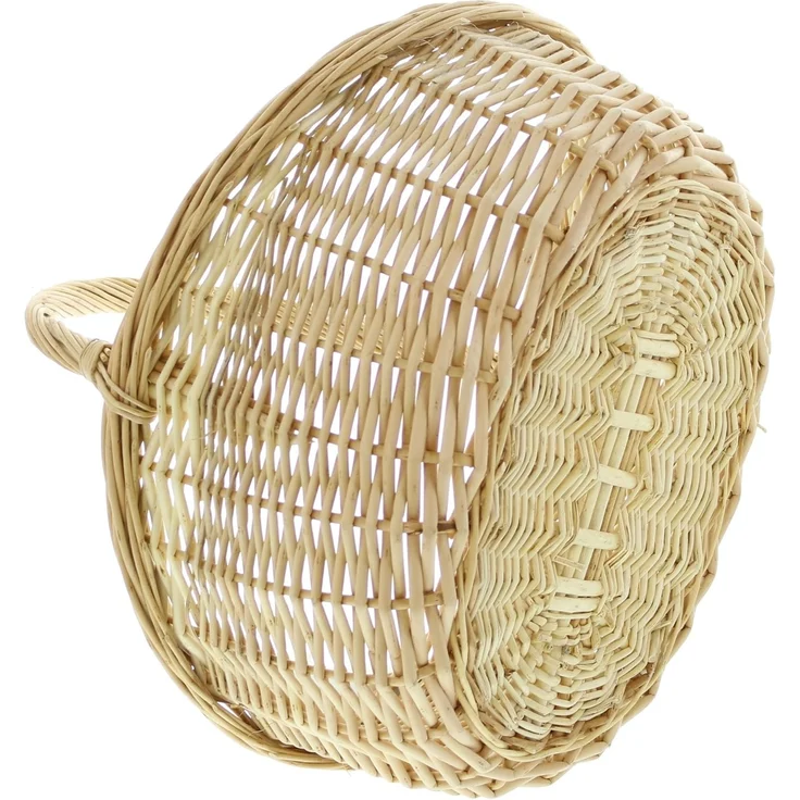 Bügelkorb Naturweiß, groß Korb Erntekorb Einkaufskorb Tragekorb Korb Pilzkorb – Bild 3