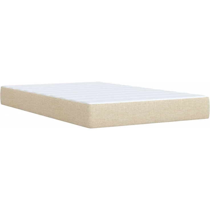 vidaXL Ottoman-Bett mit Matratze und LED Creme 120 x 200 cm Stoff 3457984 – Bild 7
