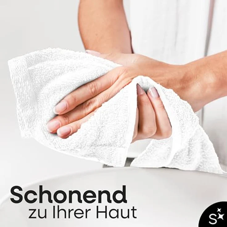 Slummer Seiftuch 10er Set Seiftücher Gesichtshandtücher 30x30 cm Waschlappen, Frottier - 100% Baumwolle (Set, 10-St), Gesichtstuch – Bild 9