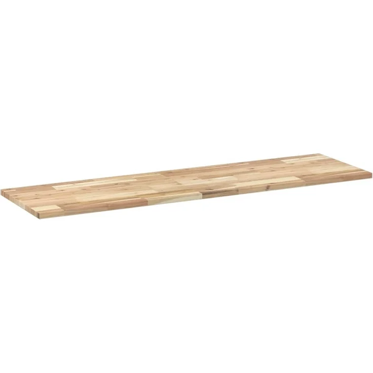 Schweberegal 2 pcs, Bücherregal Wand, Wandregal 140x40x2 cm Massivholz Akazie Unbehandelt – Bild 3