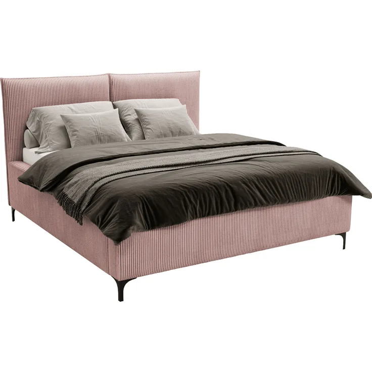 Polsterbett Leon Cord (Farbe: Poso 27, Größe: 160x200 cm)