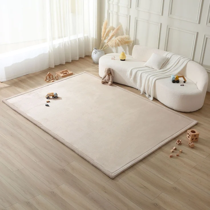 Hakuna Matte Wolkenweicher Kinderteppich | Beige 280x200x2,5cm – Bild 2
