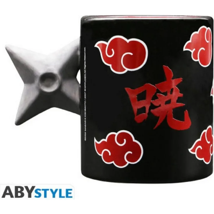 ABYstyle Tasse NARUTO SHIPPUDEN - Mug 3D handle - Shuriken Akatsuki