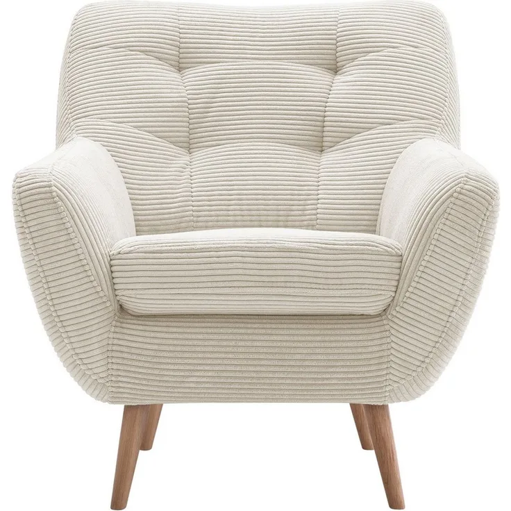 exxpo - sofa fashion Sessel Scandi, Loungesessel mit tollem Sitzkomfort, hochwertige Polsterung, bequem, hohe Holzfüße