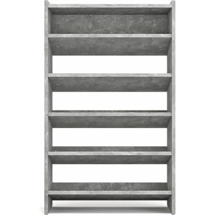 KOMTO Schuhregal Elexis 5 Schmal - Schuhablage Flur mit 5 Ebenen Offener Schuhschrank, Schuhschrank Schuh Organizer Platzsparend, 60 x 25 x 98 cm – Bild 5