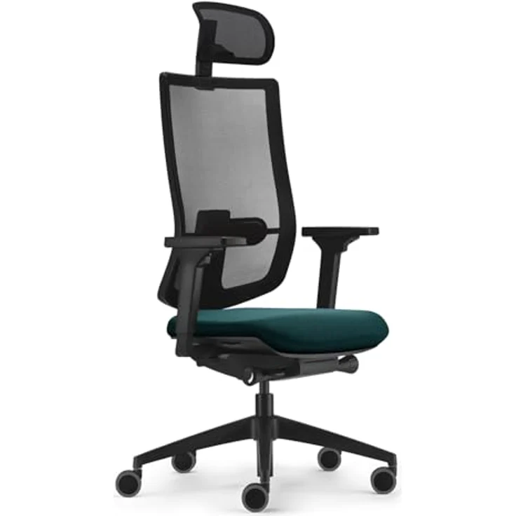Sedus, se:do PRO Light 2, ergonomischer Bürostuhl, Netzmembran, Petrol, Lordosenstütze, Nackenstütze, höhenverstellbar – Bild 2