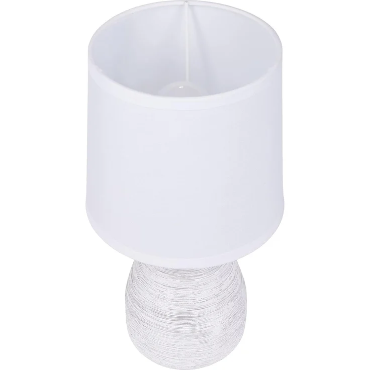 BRUBAKER Tischleuchte Landhaus Shabby Chic, Designer Tischlampe, Ohne Leuchtmittel, 1x oder 2er Set Deko Nachttischlampe mit Stein Optik – Bild 6