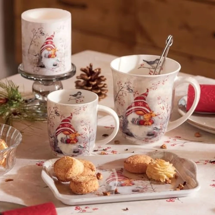 Ambiente Luxury Paper Products Becher Sommer, Blumen, Tiere, Pflanzen, Bäume, Herbst, Mug, Kollektion, 1-tlg, Porzellan Tasse, Becher 0,4 L Zwergenumarmung, Themen Tiere, Schnee - Eis Jahreszeit Winter, Winter, Geburtstag, Hochzeit, Valentinstag, Mutte... – Bild 2
