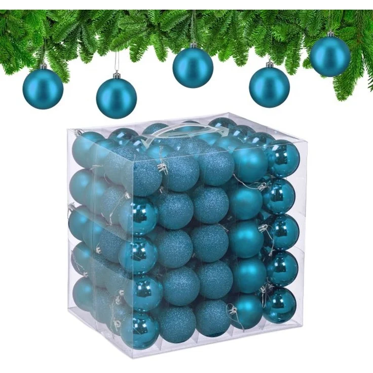 Relaxdays Weihnachtskugeln 100er Set – Bild 1