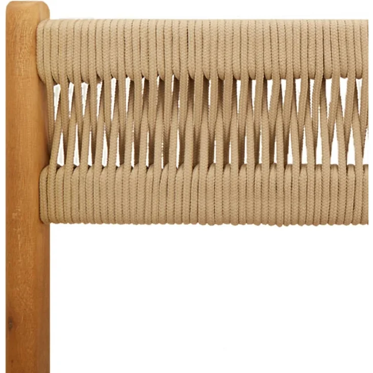 vidaXL Klappstühle, 6 Stück, beige, massives Akazienholz 3214608 – Bild 9