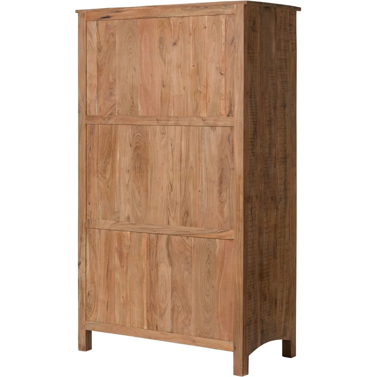 Kleiderschrank Akazie 118x60x198 natur versiegelt NATURE OF SPIRIT #242 – Bild 9
