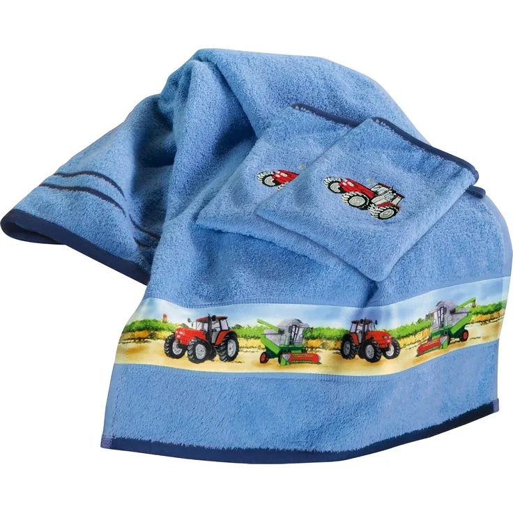 Erwin Müller Handtücher Kinder-Frottier-Set 3-tlg, (3-St), Walk-Frottier Uni