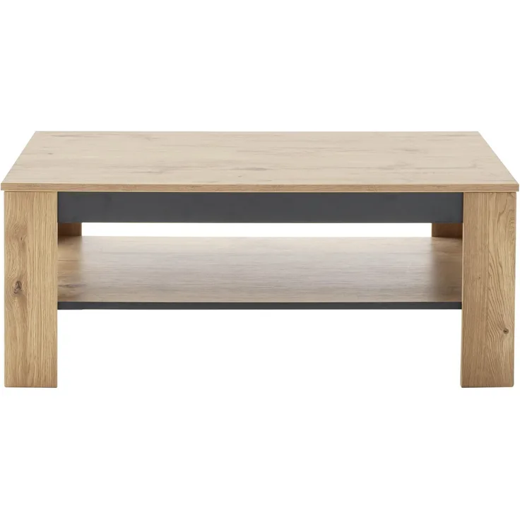Couchtisch >GRENO< in Wildeiche Nachbildung - 115x46x65 (BxHxT)
