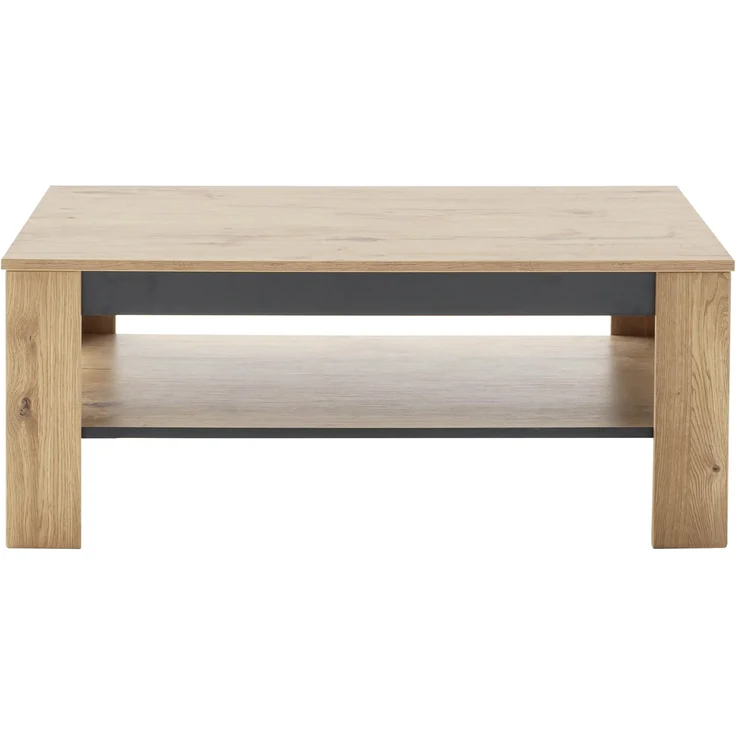 Couchtisch >GRENO< in Wildeiche Nachbildung - 115x46x65 (BxHxT) – Bild 1