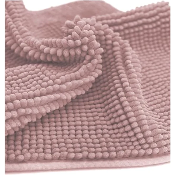 heimtexland Badematte Badvorleger Chenille Badteppich Duschvorleger, rutschhemmend beschichtet, Fußbodenheizung geeignet, fußbodenheizungsgeeignet, saugstark, schnell trocknend, strapazierfähig, rutschfest, Polyester, rechteckig, 45x50 cm, Hochflor, su... – Bild 5