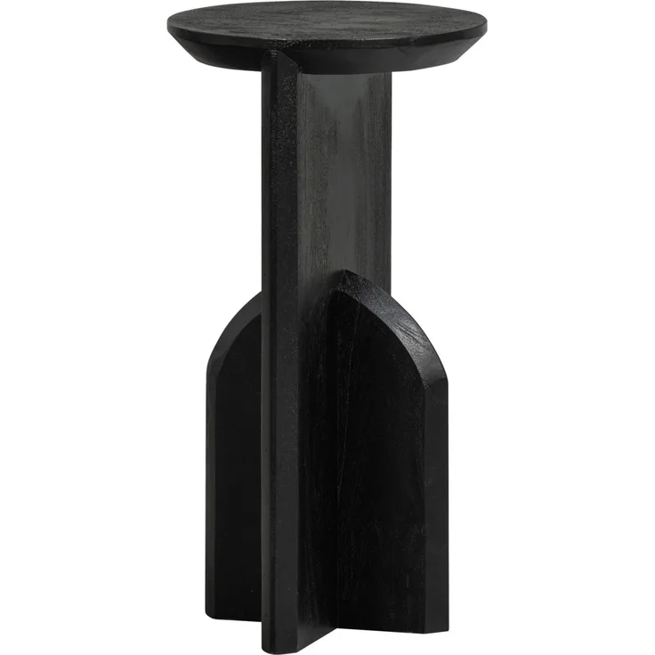 Beistelltisch Kioni aus Akazienholz, Schwarz