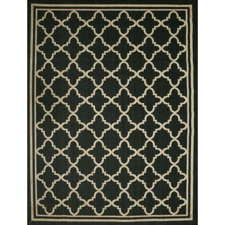 Vimoda Outdoorteppich Teppich Balkon Läufer Terrase, Rechteckig, Höhe: 5 mm, In & Outdoor Teppichfür Küche, Balkon, Flur, Terrasse, Raute Muster – Bild 3