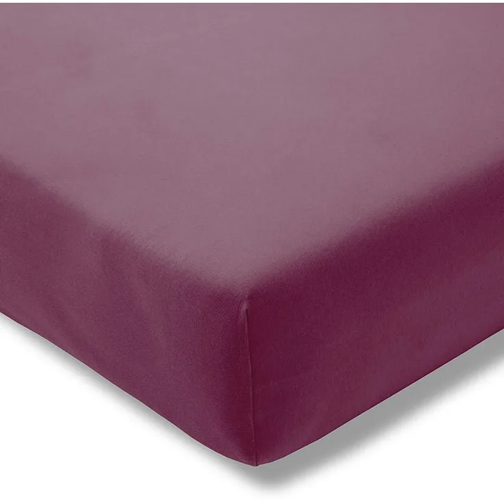 Estella Jersey Stretch Spannbetttuch Bettlaken 180 x 200 cm - 200 x 220 cm 6600 670 aubergine