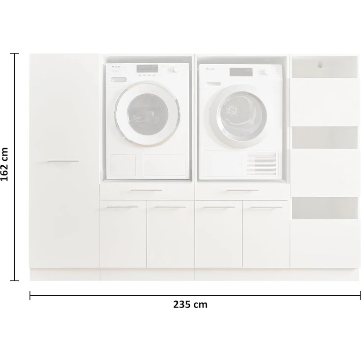 Laundreezy Mehrzweckschrank-Set LAUNDREEZY LDSK14, Breite 235 cm – Bild 3