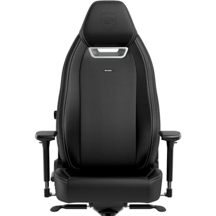 noblechairs LEGEND Gaming Stuhl - Silver Edition, Kunstlederbezug in Schwarz, ergonomisch verstellbar, bis 150 kg belastbar – Bild 3
