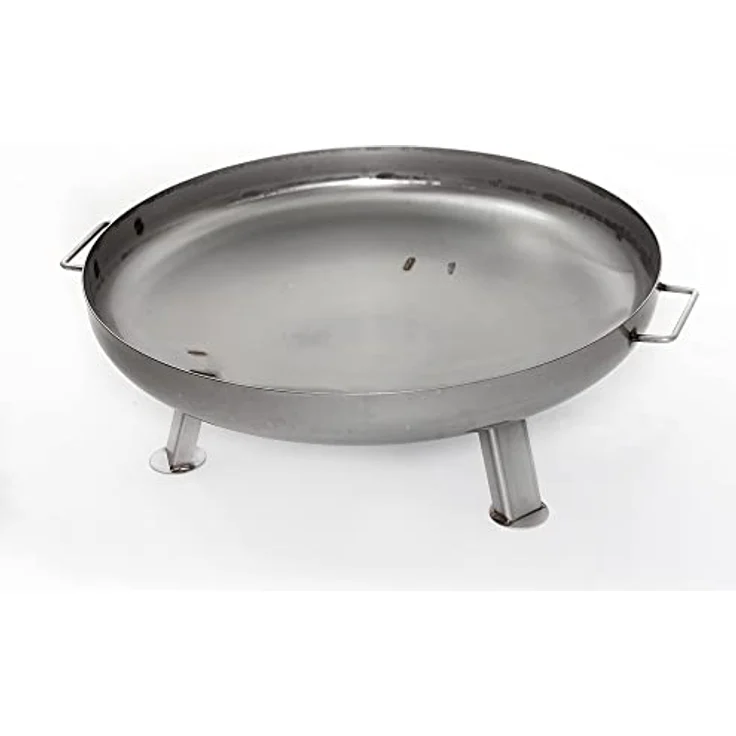 Czaja Feuerschalen® Edelstahl Feuerschale Bonn Ø 80 cm - mit Wasserablaufbohrung - aus rostfreiem, hitzebeständigem Edelstahl, Rostfreie Feuerschale für den Garten und Terrasse – Bild 4