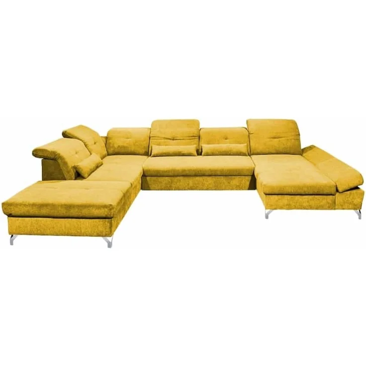 Wohnlandschaft Melfi von Ed Exciting Design – Modernes U-Form Sofa mit Schlaffunktion und Bettkasten – Bild 1