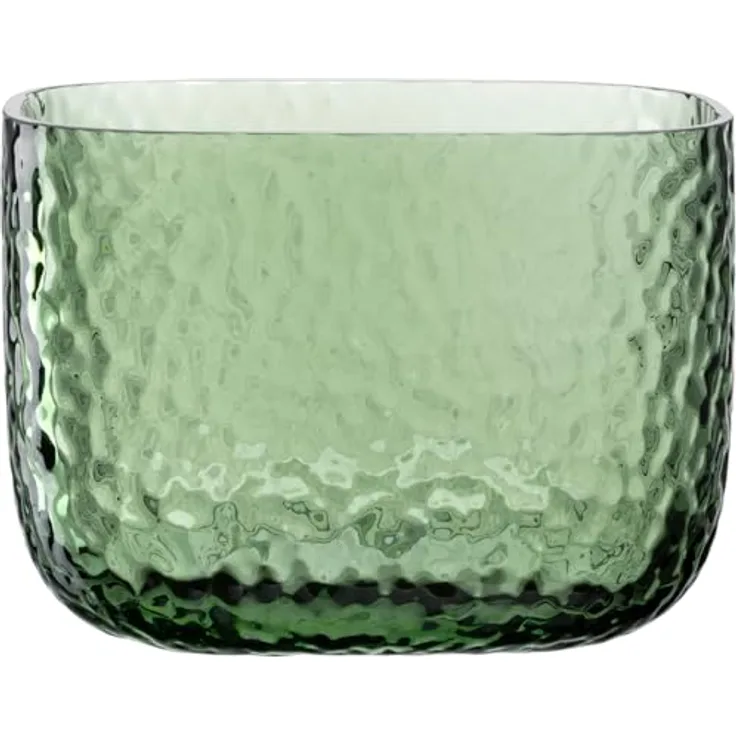 LEONARDO HOME Martello Vase, vielseitige Blumenvase mit haptischer Oberfläche, zeitloses Dekorationsstück, grün, Höhe 13 cm