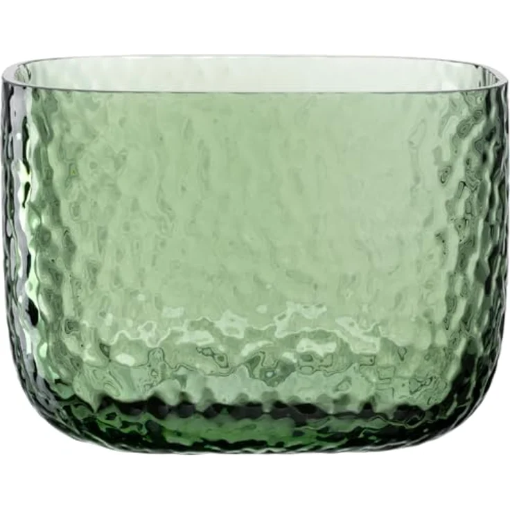 LEONARDO HOME Martello Vase, vielseitige Blumenvase mit haptischer Oberfläche, zeitloses Dekorationsstück, grün, Höhe 13 cm – Bild 1