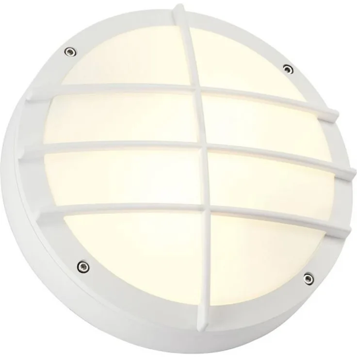 SLV No. 229081 BULAN GRID Wandleuchte rund weiss E27 max. 2x25W