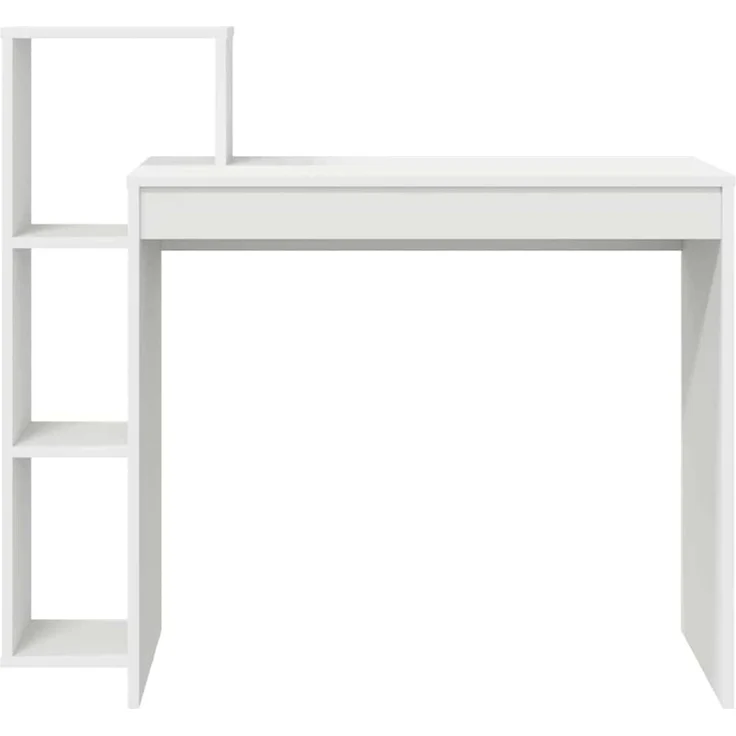 vidaXL Schreibtisch mit Regal Weiß 100 x 40 x 90 cm Holzwerkstoff 869314 – Bild 4