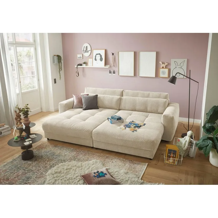 XXL Loveseat Barura - Dein neuer Lieblingsplatz in Cord-Stoff