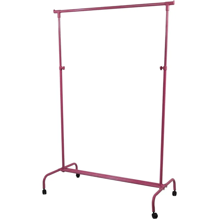 Home Vida Verstellbarer Kleiderständer für Einzelkleiderständer, Rosa