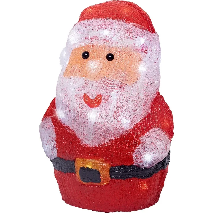 Dekofigur LED WEIHNACHTSMANN LBH 14.50x17x23.50 cm rot