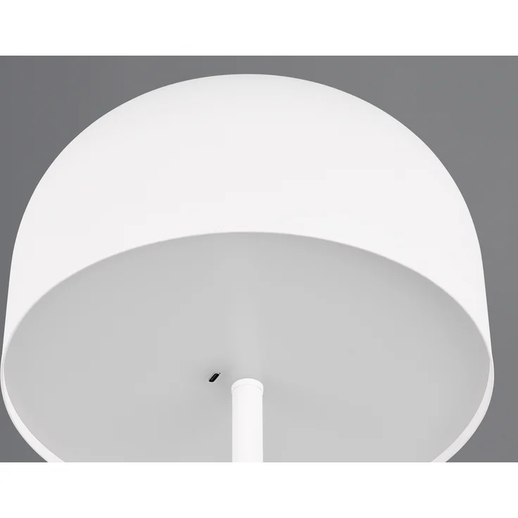 Akku Stehlampe JEFF dimmbar, per USB aufladbar, Weiß Höhe 147cm – Bild 9