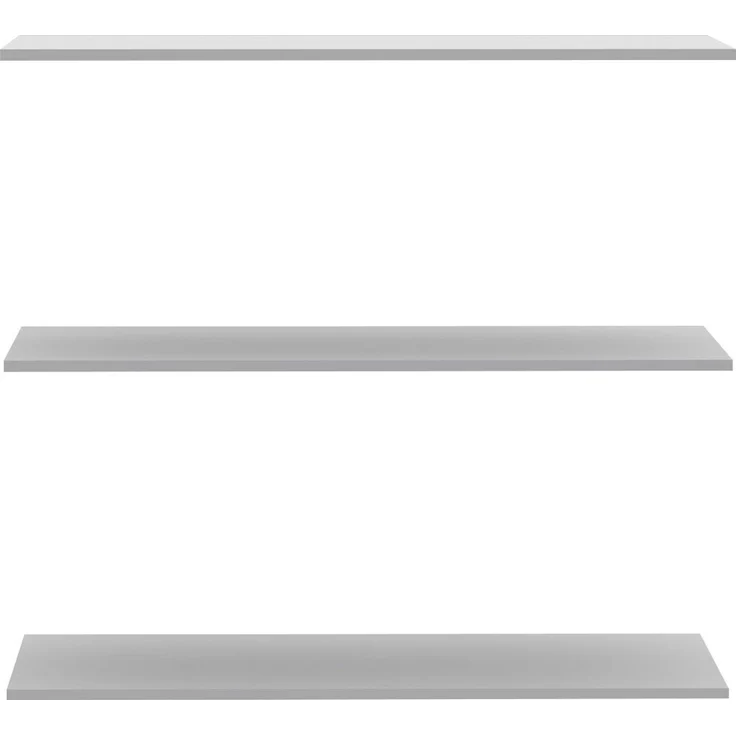 FORTE Extras Robes/Kds Einlegeböden, Holzwerkstoff, Grau, 97,8 x 42 x 1,5 cm – Bild 1