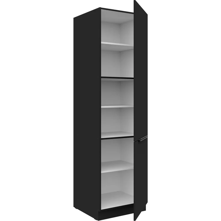 Küchen Hochschrank 60 cm SIENA Schwarz Küchenzeile Küchenblock Küche Einbauküche – Bild 2