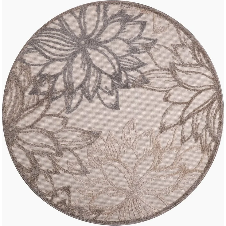 Sanat Teppich Floral 2 Outdoor, rund, Höhe: 6 mm, In- und Outdoor geeignet, florales Design, Balkon, Terasse – Bild 5