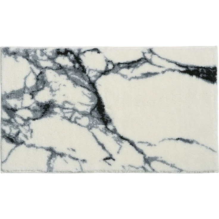 Erwin Müller Badematte Badematte "Marmor", Höhe 20 mm, eckig, Grafik – Bild 1