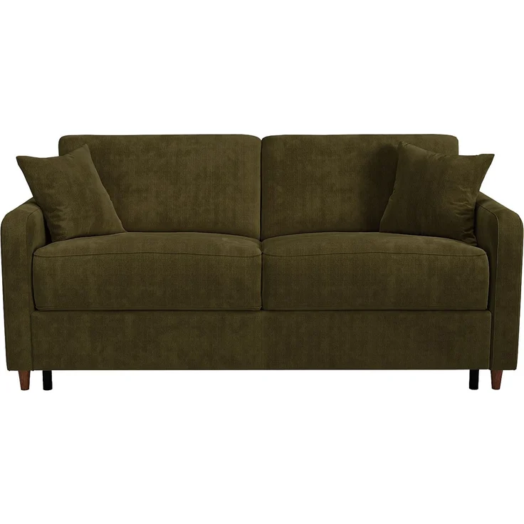 Vente-unique - MASITIA - Schlafsofa - Holz, Platte - Holz - Khaki - 180 x 95 x 90 cm – Bild 3