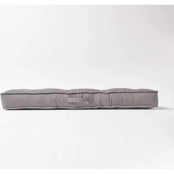 Homescapes Sitzkissen Sitzauflage für Zweisitzer-Sofa 100 x 48 cm – dickes Sitzkissen grau – Bild 5