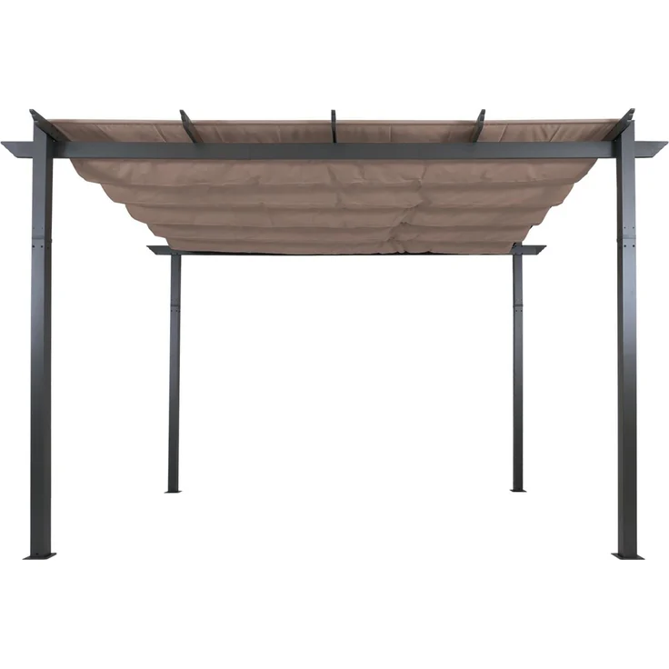 Mendler 'HWC-N93' Pergola, Aluminium taupe, 3 x 4 m – Bild 8