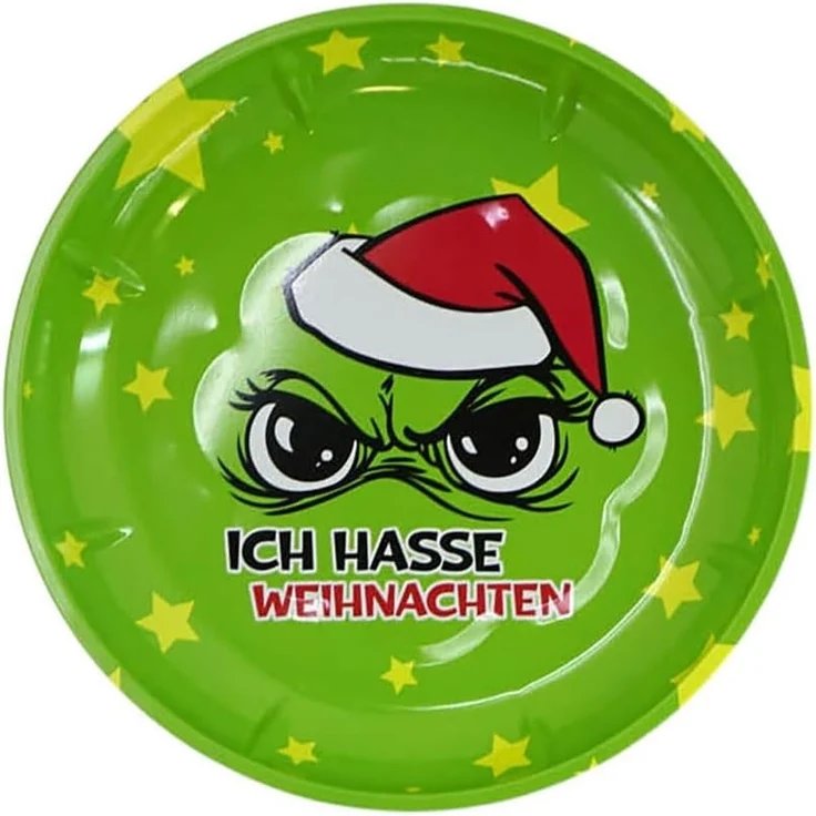 Annastore Gebäckteller 4 x Gebäckteller - Dekoteller "Festtags-Muffel" aus Metall Ø 26 cm, (4-tlg), Anti Weihnacht Plätzchenteller aus Metall – Bild 2