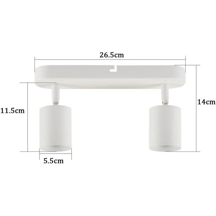 Nettlife Deckenstrahler Weiß GU10 Verstellbaren Deckenspots 1/2/3/4/5/6 Flammig Modern, ohne Leuchtmittel, für Wohnzimmer Schlafzimmer Küche Flur – Bild 4