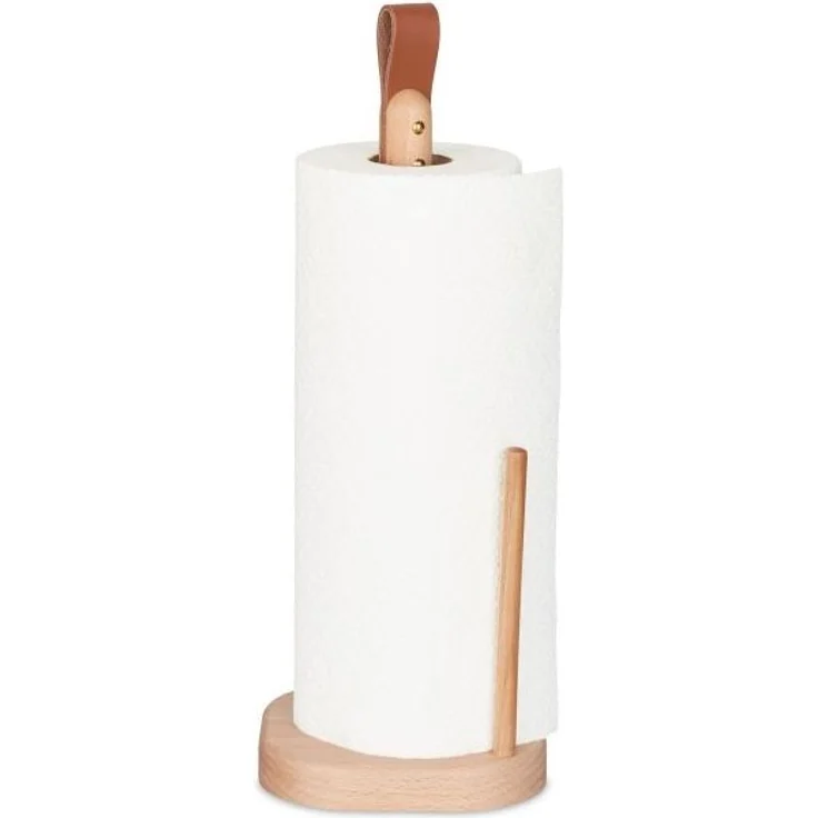 Eckiger Küchenrollenhalter aus Holz 10043326 – Bild 1