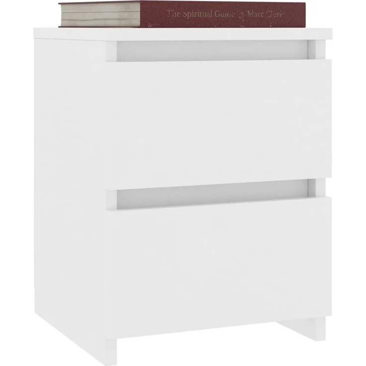 vidaXL Nachttisch Weiß 30x30x40 cm Holzwerkstoff 800513 – Bild 2